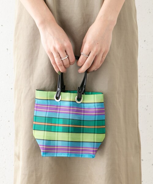 URBAN RESEARCH ROSSO（アーバンリサーチロッソ）の「DONKEY　bazaar bag Baby（ハンドバッグ・レディース・YDNAC/PINK/GNIRPS/GRN・-）」の6枚目の写真
