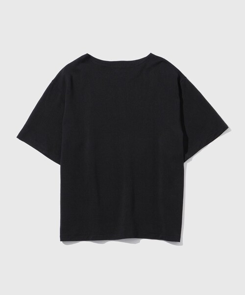 ADAM ET ROPE'(アダムエロペ)の「【KAPTAIN SUNSHINE/キャプテンサンシャイン】Washi Tenjiku Boatneck Half-sleeve Tee(Tシャツ/カットソー・メンズ・ブラック/キナリ・2/3/4)」の5枚目の写真