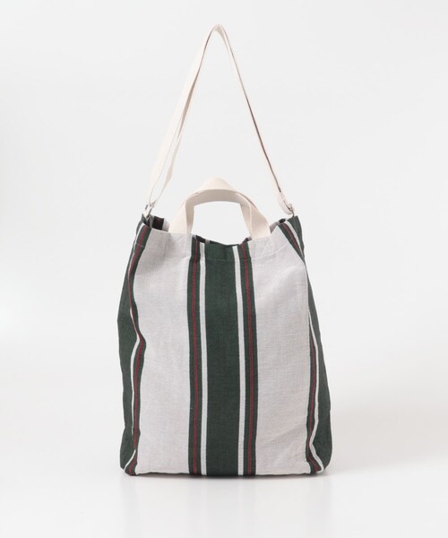 URBAN RESEARCH DOORS（アーバンリサーチドアーズ）の「2WAYストライプトートバッグ（トートバッグ・メンズ・GREEN/L.BLUE/ORANGE・-）」の8枚目の写真