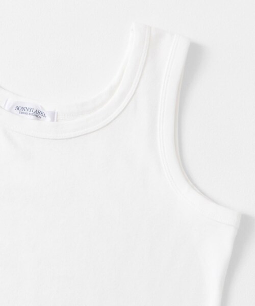URBAN RESEARCH Sonny Label（アーバンリサーチサニーレーベル）の「フライス/ジャガードタンクトップ（タンクトップ・レディース・JQグレー/オフ/ブラック/JQブラック/レモンベージュ・FREE）」の12枚目の写真