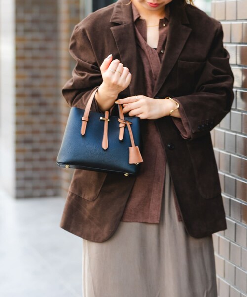 RODE SKO（ロデスコ）の「チャーム付ミニバッグ『Ssize』（ハンドバッグ・レディース・BLACKxCML/IVORY/SAND BEIGE/MOCHA/MINT/BLUE/LIGHT GRAY・one）」の22枚目の写真