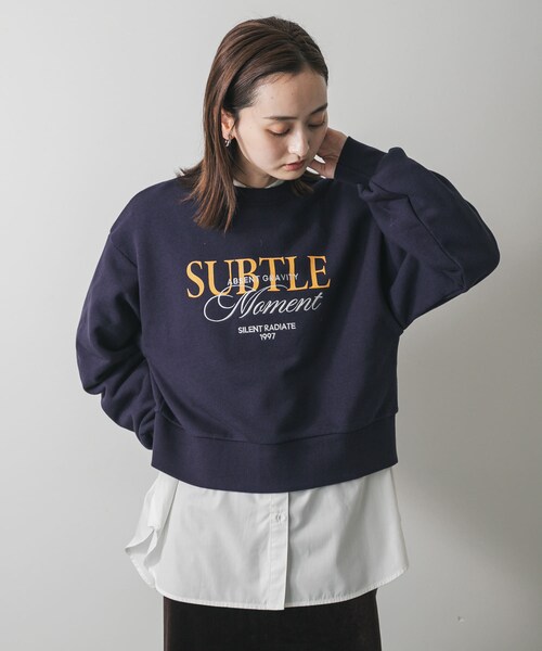 SENSE OF PLACE by URBAN RESEARCH(センスオブプレイスバイアーバンリサーチ)の「グラフィックルーズスウェット(スウェット・レディース・L.GRAY/OATMEAL/NAVY/PINK・One)」の8枚目の写真