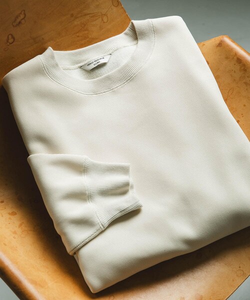 URBAN RESEARCH DOORS(アーバンリサーチドアーズ)の「ワッフルフリースクルーネックプルオーバー(Tシャツ/カットソー・メンズ・ECRU/GRAY/BLACK・M/L)」の11枚目の写真