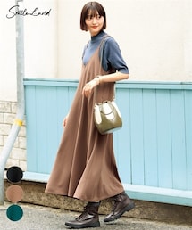 SMILE LAND | ＜大きいサイズ＞ ロングキャミワンピース(ワンピース)