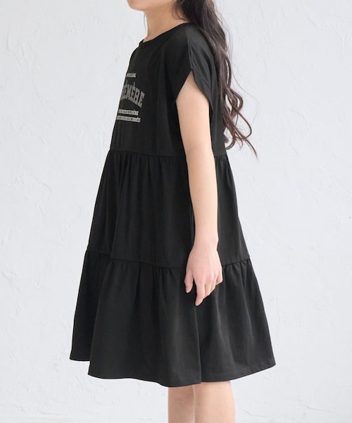 ROPE' PICNIC（ロペピクニック）の「【KIDS/キッズ】ロゴティアードカットソーワンピース（ワンピース・キッズ・ブラック/ピンク・L/M/S）」の22枚目の写真