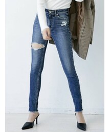 GYDA | M/W HEM ZIPスキニーデニムパンツ(デニムパンツ)