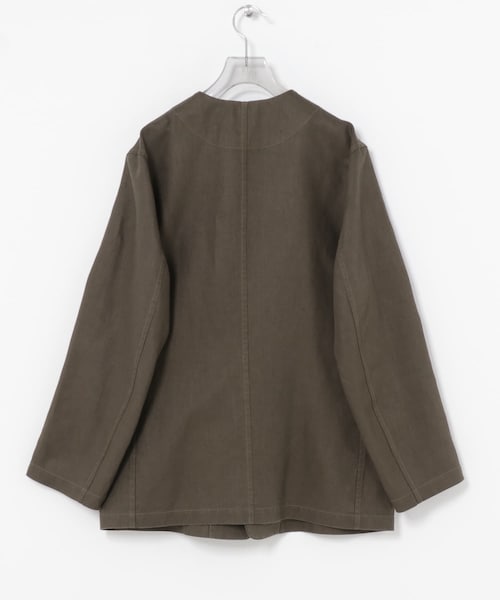 URBAN RESEARCH（アーバンリサーチ）の「Nomat　PIPING JACKET/HERRINGBONE（テーラードジャケット・レディース・BROWN・2）」の6枚目の写真