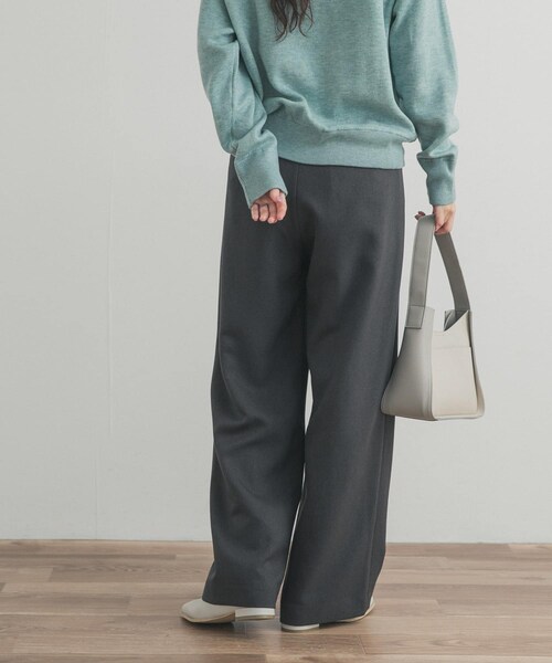 URBAN RESEARCH DOORS(アーバンリサーチドアーズ)の「『UR TECH SMOOTHLUXE』ワイドトラウザー(その他パンツ・レディース・ECRU/CHARCOAL・S/M)」の20枚目の写真
