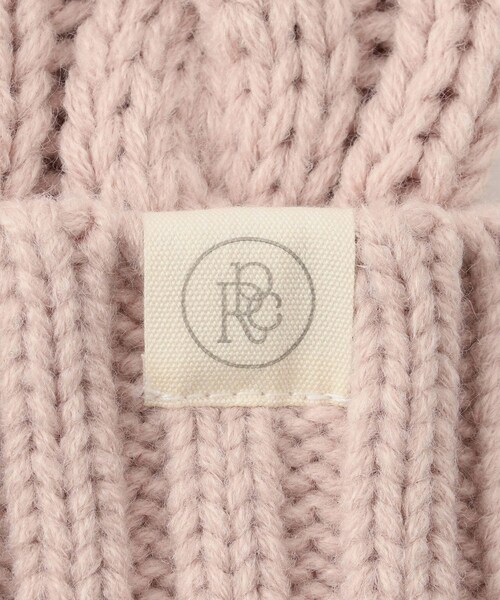 ROPE' PICNIC（ロペピクニック）の「ケーブルニットワッチ/リンクコーデ（ニットキャップ/ビーニー・レディース・スミクロ/キナリ/ピンク・F）」の11枚目の写真