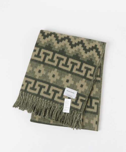 URBAN RESEARCH（アーバンリサーチ）の「THE INOUE BROTHERS　Blanket Pattern（ストール/ショール・メンズ・Beige/Green・one）」の2枚目の写真