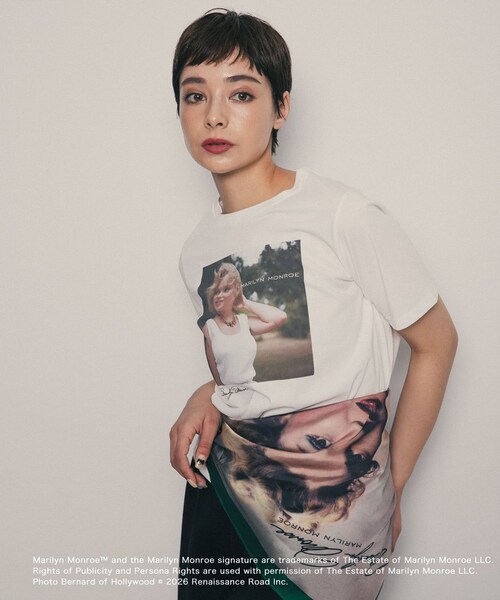SENSE OF PLACE by URBAN RESEARCH(センスオブプレイスバイアーバンリサーチ)の「『別注』MARILYNMONROE×SENSE OF PLACE プリントスカーフ(バンダナ/スカーフ・レディース・BLACK/GREEN・One)」の17枚目の写真