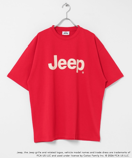 URBAN RESEARCH Sonny Label（アーバンリサーチサニーレーベル）の「JEEP ロゴショートスリーブTシャツ（Tシャツ/カットソー・メンズ・オフ/チャコール/レッド・M/L）」の3枚目の写真