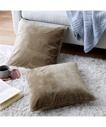 nissen | 洗えるクッションカバー2枚組｜ボアラグシリーズ・スモーキーカラー(クッション/クッションカバー)