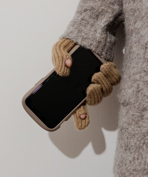 SMELLY（スメリー）の「ホールタッチニットグローブ（ベルト・レディース・IVO/BLK/BEG・-）」の3枚目の写真