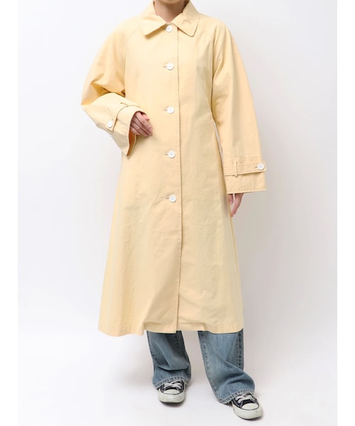 Ungrid（アングリッド）の「カットオフステンカラーコート（ステンカラーコート・レディース・アイボリー/イエロー/ミックス・S/M）」の6枚目の写真