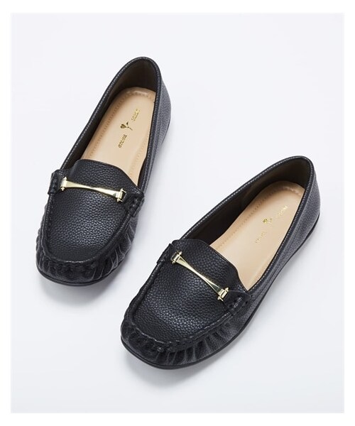 nissen（ニッセン）の「【ゆったり幅広】ビット付モカシン（低反発中敷）（ワイズ４Ｅ）（ローファー・メンズ・黒/グレージュ/シャンパンベージュ/ネイビー/ホワイト/マスタード/シルバー・M=23.0~23.5cm/4E/L=24.0~24.5cm/4E/LL=25.0~25.5cm/4E/3L=26.0~26.5cm/4E）」の12枚目の写真