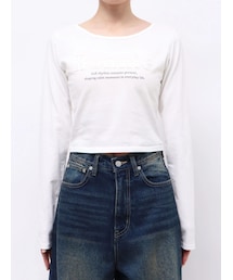EMODA | ロゴパッチロンT(Tシャツ/カットソー)