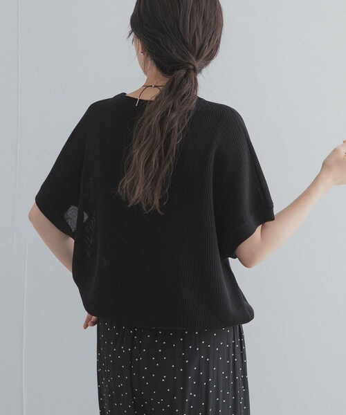 URBAN RESEARCH DOORS(アーバンリサーチドアーズ)の「ドライタッチドロストニットプルオーバー(ニット/セーター・レディース・OFF/BLACK/KHAKI・Free)」の18枚目の写真