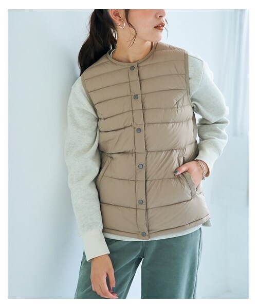 nissen（ニッセン）の「大きいサイズ洗えるはっ水加工ライトダウン