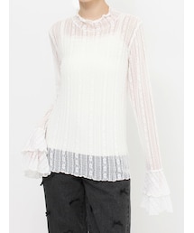 merry jenny | WフレアスリーブレースTOPS(Tシャツ/カットソー)