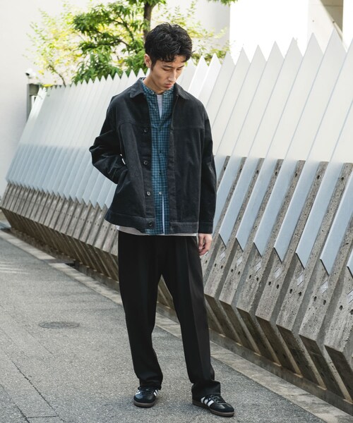 URBAN RESEARCH DOORS（アーバンリサーチドアーズ）の「コーデュロイ トラッカージャケット（テーラードジャケット・メンズ・D.CHARCOAL/BROWN/MOCHA・M/L）」の9枚目の写真