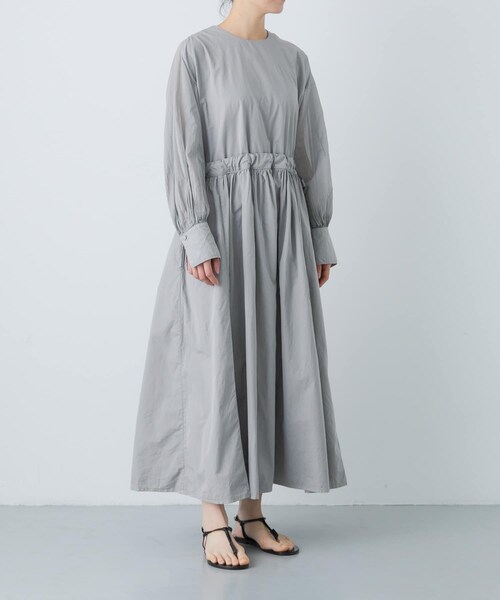かぐれ（カグレ）の「COSMIC WONDER　Suvin cotton farmer dress（ワンピース・レディース・Ashvioletj/Black・1）」の3枚目の写真