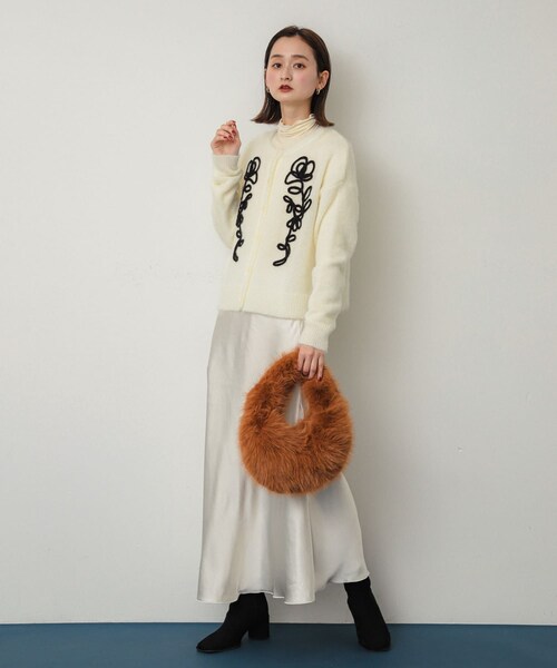SENSE OF PLACE by URBAN RESEARCH(センスオブプレイスバイアーバンリサーチ)の「ファーラウンドバッグ(ハンドバッグ・レディース・BEIGE/BROWN/MINT・one)」の6枚目の写真