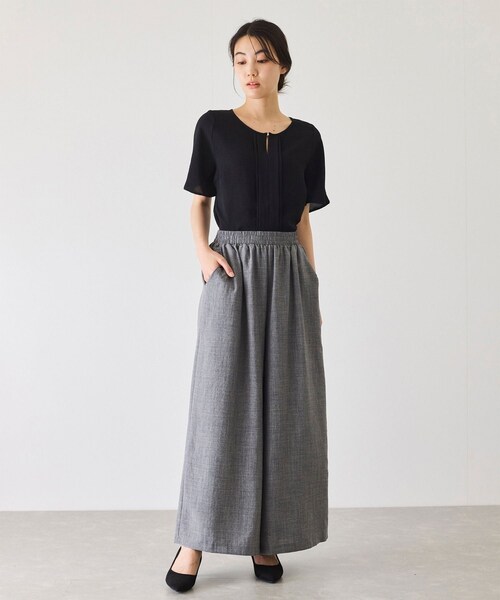 Jayro（ジャイロ）の「麻ライクパンツ（スラックス・レディース・ブラック/グレー/ブルー・F）」の21枚目の写真