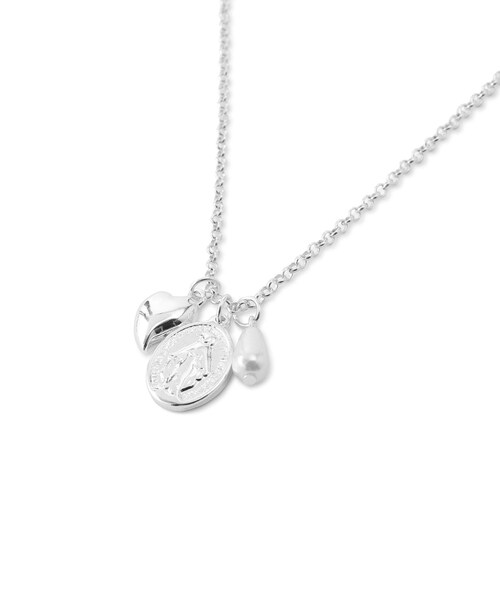 VIS（ビス）の「チャームコンビチェーンネックレス（ネックレス・レディース・ゴールド/シルバー・F）」の9枚目の写真