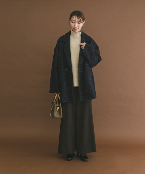 ITEMS URBANRESEARCH（アイテムズ アーバンリサーチ）の「オーバーサイズジャケット（テーラードジャケット・レディース・G.CHECK/NVY/B.CHECK/BRN・Free）」の9枚目の写真