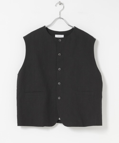 かぐれ(カグレ)の「リネンコットンワイドベスト(ベスト・レディース・BLACK・Free)」の14枚目の写真