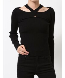 MURUA | ランダムカットリブニット(ニット/セーター)