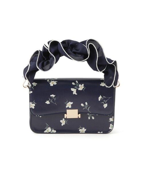 VIS(ビス)の「【DILIGENCE PARLOUR】VIS別注モデルフリルハンドル付き2WAYバッグ(ハンドバッグ・レディース・ベージュ系/ネイビー系・F)」の11枚目の写真