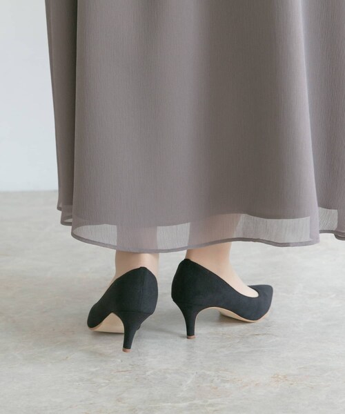 URBAN RESEARCH ROSSO（アーバンリサーチロッソ）の「『MADE IN JAPAN』オリジナルスウェードパンプス（パンプス・レディース・GREEN/MOCHA/BLUE/BLACK・22.5/23/23.5/24/24.5）」の7枚目の写真