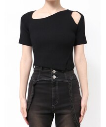 EMODA | スキンラインショートスリーブニット(ニット/セーター)