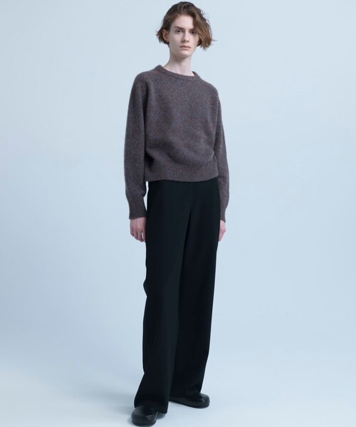 URBAN RESEARCH(アーバンリサーチ)の「new basic CASHMERE SILK MOULINE KNIT(ニット/セーター・レディース・BROWN/BEIGE/BLUE・Free)」の4枚目の写真