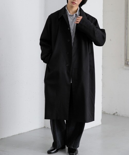 SENSE OF PLACE by URBAN RESEARCH(センスオブプレイスバイアーバンリサーチ)の「ステンカラーコート(テーラードジャケット・メンズ・BEIGE/BLACK/MINT・M/L)」の16枚目の写真