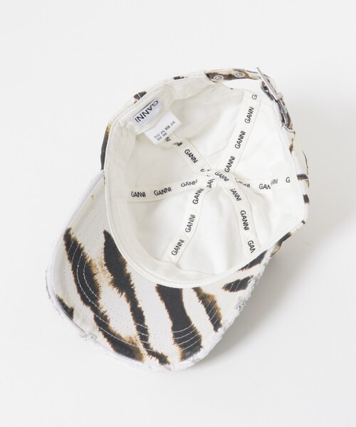 URBAN RESEARCH(アーバンリサーチ)の「GANNI PRINTED ZEBRA CAP(キャップ・レディース・EGRET135・-)」の5枚目の写真