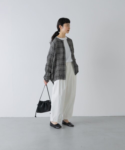 かぐれ（カグレ）の「リネンレーヨンチェックシャツカーディガン（シャツ/ブラウス・レディース・CHECK M/CHECK S・Free）」の11枚目の写真