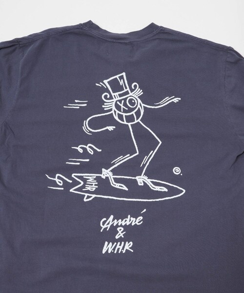 THE GOODLAND MARKET（ザグッドランドマーケット）の「Western Hydrodynamic Research　ANDRE T-SHIRTS（Tシャツ/カットソー・メンズ・NATURAL/NAVY・L/XL）」の19枚目の写真