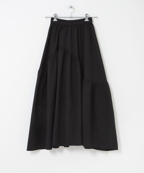 SENSE OF PLACE by URBAN RESEARCH(センスオブプレイスバイアーバンリサーチ)の「アシメキリカエギャザースカート(スカート・レディース・OFF WHITE/BLACK/BEIGE・One)」の19枚目の写真