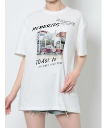 EVRIS | グラフィックphotoTシャツ(Tシャツ/カットソー)