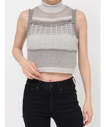 MURUA | クロシェフリンジニット(タンクトップ)