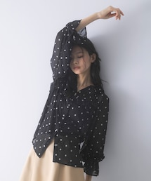 URBAN RESEARCH ROSSO | 『WEB限定』フラワー刺繍ピンタックフリルブラウス(シャツ/ブラウス)