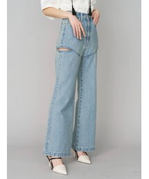 EVRIS | サイドスラッシュフレアデニムパンツ(デニムパンツ)