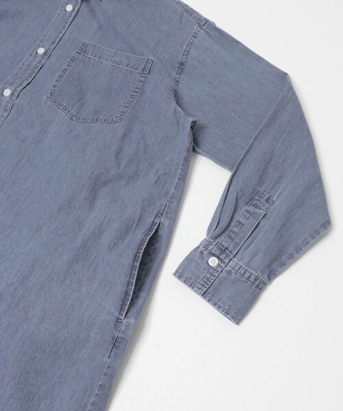 URBAN RESEARCH DOORS(アーバンリサーチドアーズ)の「ライトコットンデニムシャツワンピース(ワンピース・レディース・L.INDIGO/INDIGO・Free)」の11枚目の写真