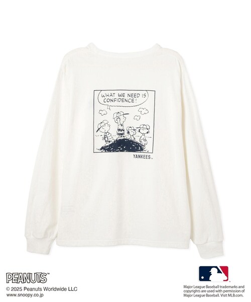 ROPE' PICNIC（ロペピクニック）の「【PEANUTS×MLB COLLECTION by ROPE' PICNIC】ロングスリーブTee（Tシャツ/カットソー・レディース・ホワイト/ホワイト系/ベージュ・F）」の14枚目の写真