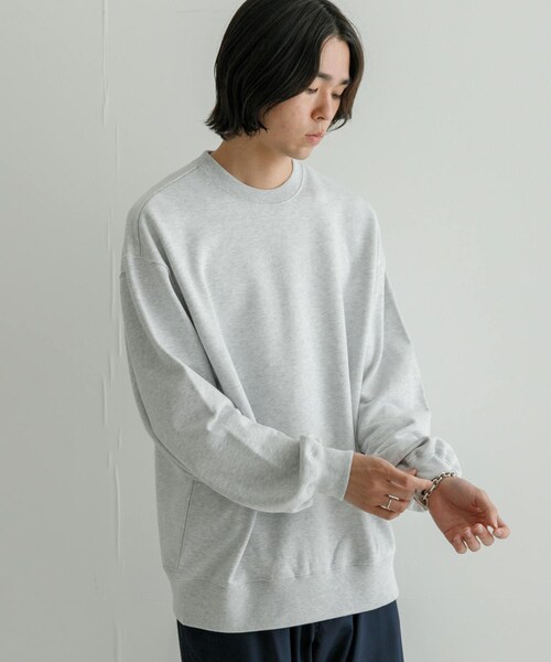 URBAN RESEARCH（アーバンリサーチ）の「COMFORT CREWNECK SWEAT（スウェット・メンズ・GRAY/BLACK/BLUE GRAY/YELLOW・M/L）」の5枚目の写真