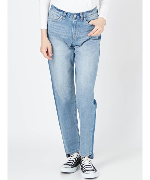 COTORICA（コトリカ）の「【WOMEN】リメイク風テーパードデニムパンツ（デニムパンツ・レディース・インディゴ・S/M/L）」の2枚目の写真