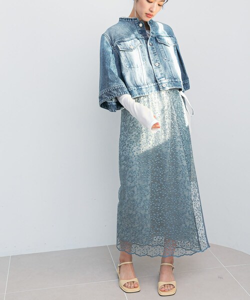 URBAN RESEARCH ROSSO（アーバンリサーチロッソ）の「フラワースパンコールレーススカート（スカート・レディース・sax/off・FREE）」の21枚目の写真